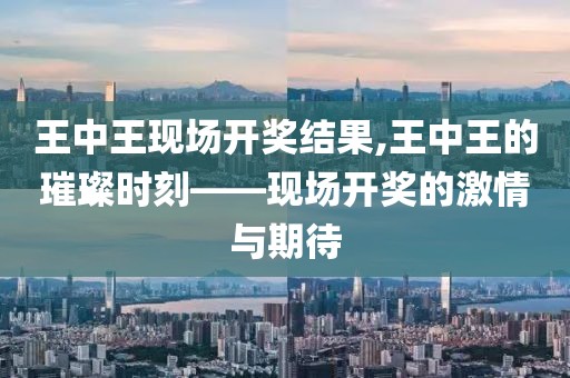 王中王现场开奖结果,王中王的璀璨时刻——现场开奖的激情与期待