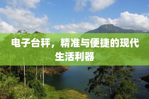 电子台秤，精准与便捷的现代生活利器