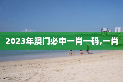 2023年澳门必中一肖一码,一肖