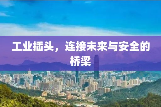 工业插头，连接未来与安全的桥梁