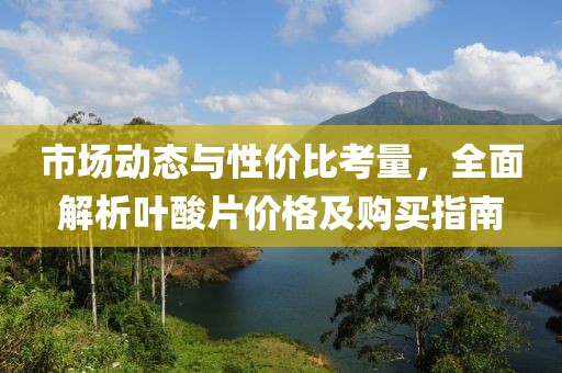 市场动态与性价比考量，全面解析叶酸片价格及购买指南