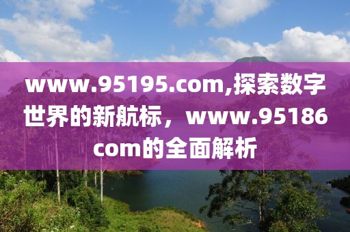 www.95195.com,探索数字世界的新航标，www.95186com的全面解析