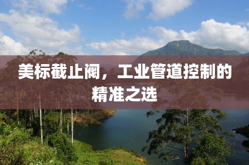 美标截止阀，工业管道控制的精准之选