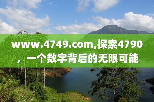 www.4749.com,探索4790，一个数字背后的无限可能