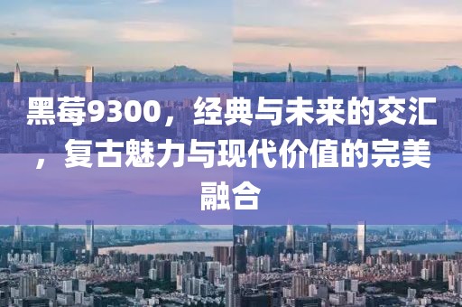 黑莓9300，经典与未来的交汇，复古魅力与现代价值的完美融合