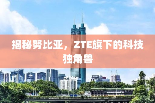 揭秘努比亚，ZTE旗下的科技独角兽