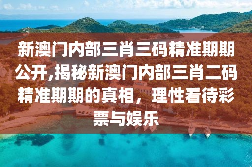 新澳门内部三肖三码精准期期公开,揭秘新澳门内部三肖二码精准期期的真相，理性看待彩票与娱乐