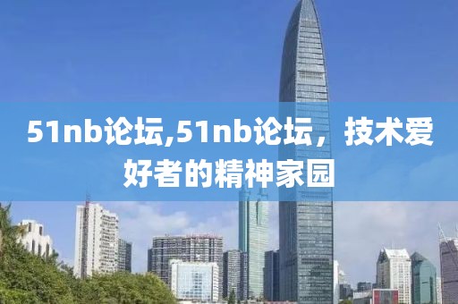 51nb论坛,51nb论坛，技术爱好者的精神家园