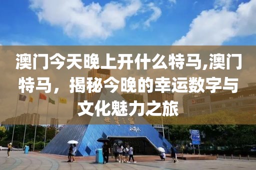 澳门今天晚上开什么特马,澳门特马，揭秘今晚的幸运数字与文化魅力之旅