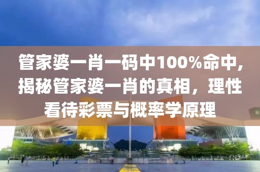 管家婆一肖一码中100%命中,揭秘管家婆一肖的真相，理性看待彩票与概率学原理
