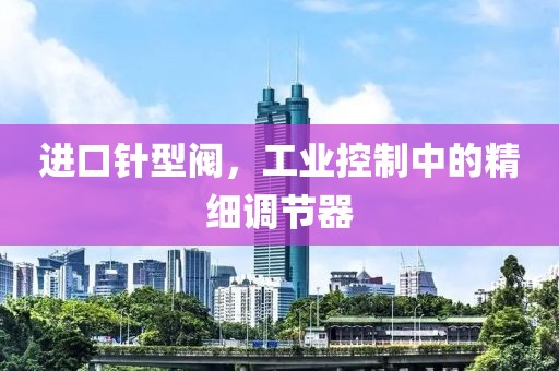 进口针型阀，工业控制中的精细调节器