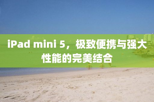 iPad mini 5，极致便携与强大性能的完美结合