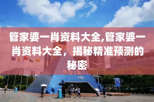 管家婆一肖资料大全,管家婆一肖资料大全，揭秘精准预测的秘密