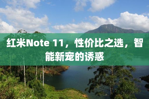 红米Note 11，性价比之选，智能新宠的诱惑