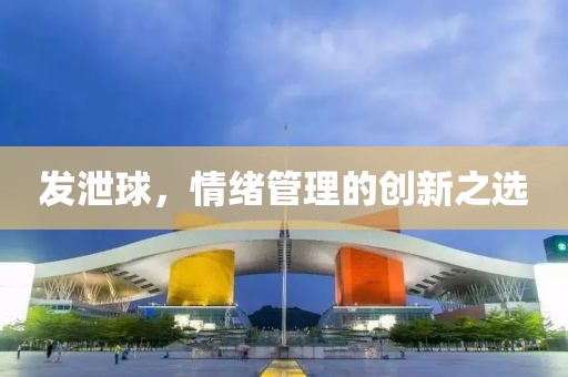 发泄球，情绪管理的创新之选