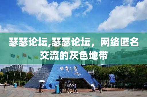 瑟瑟论坛,瑟瑟论坛，网络匿名交流的灰色地带