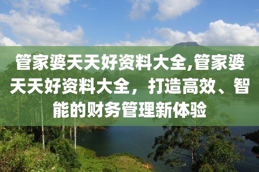 管家婆天天好资料大全,管家婆天天好资料大全，打造高效、智能的财务管理新体验