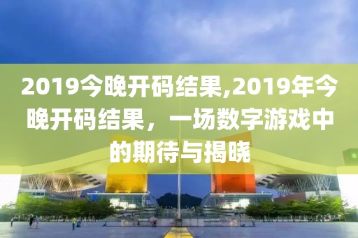 2019今晚开码结果,2019年今晚开码结果，一场数字游戏中的期待与揭晓