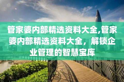 管家婆内部精选资料大全,管家婆内部精选资料大全，解锁企业管理的智慧宝库