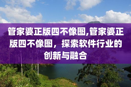 管家婆正版四不像图,管家婆正版四不像图，探索软件行业的创新与融合