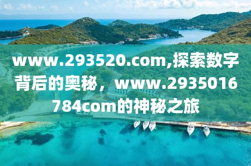 www.293520.com,探索数字背后的奥秘，www.2935016784com的神秘之旅